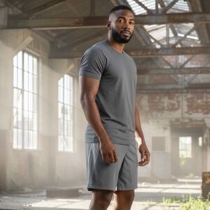 Lululemon Mens THE Short 8" inseam Grey Athletic Training Gym Shorts Size L